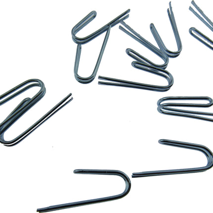 Pinch Pleat Curtain Hooks Metal Silver 28mm Curtain Heading Hooks Pack of 25