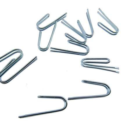 Pinch Pleat Curtain Hooks Metal Silver 28mm Curtain Heading Hooks Pack of 25