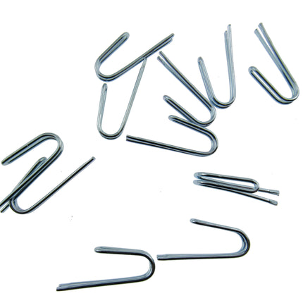 Pinch Pleat Curtain Hooks Metal Silver 28mm Curtain Heading Hooks Pack of 25