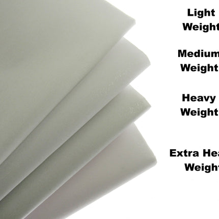 Iron On Fusible Interfacing Light, Medium, Heavy & Extra Heavy Weight 75/90cm - ThreadandTrimmings