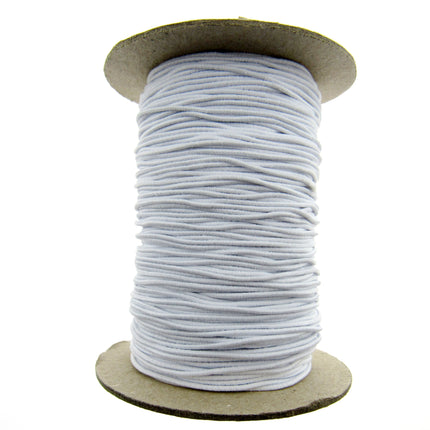 Round Elastic Whole Rolls 1mm 2.5mm 3mm Black White 50m 100m