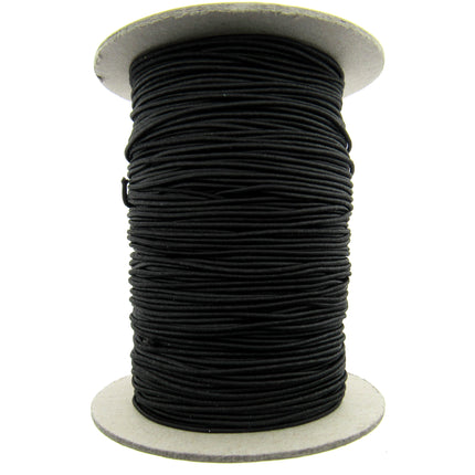 Round Elastic Whole Rolls 1mm 2.5mm 3mm Black White 50m 100m