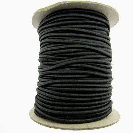 Round Elastic Whole Rolls 1mm 2.5mm 3mm Black White 50m 100m