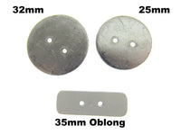 Heavy Curtain Lead Pennyweights Sew-In Hem Weights – Round & Oblong – Packs 5–10