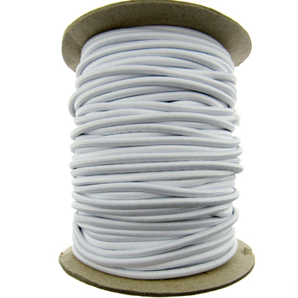 Round Elastic Whole Rolls 1mm 2.5mm 3mm Black White 50m 100m