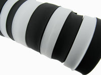 Flat Woven Stretch Elastic - Black or White - Choice of 6 Sizes & 3 Lengths
