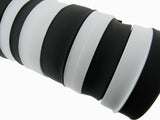 Flat Woven Stretch Elastic - Black or White - Choice of 6 Sizes & 3 Lengths