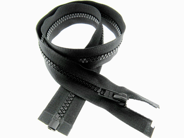 Plastic Open End Zips No 5 Weight 5-6mm Chain Width 10"- 18" - ThreadandTrimmings