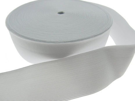 Flat Woven Stretch Elastic - Black or White - Choice of 6 Sizes & 3 Lengths - ThreadandTrimmings