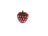 Strawberry Baby Fruit Buttons with Shank and Hand Painted Detail 15mm CN6