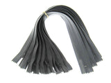 Nylon Closed End Cushion Zips No3 12" to 22" Black Grey Cream Beige Bulk Qty