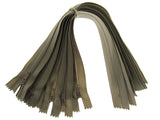 Nylon Closed End Cushion Zips No3 12" to 22" Black Grey Cream Beige Bulk Qty