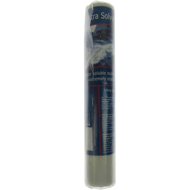 Sulky Ultra Solvy Water Soluble Stabiliser 33cm Wide 3 Metre Roll Embroidery