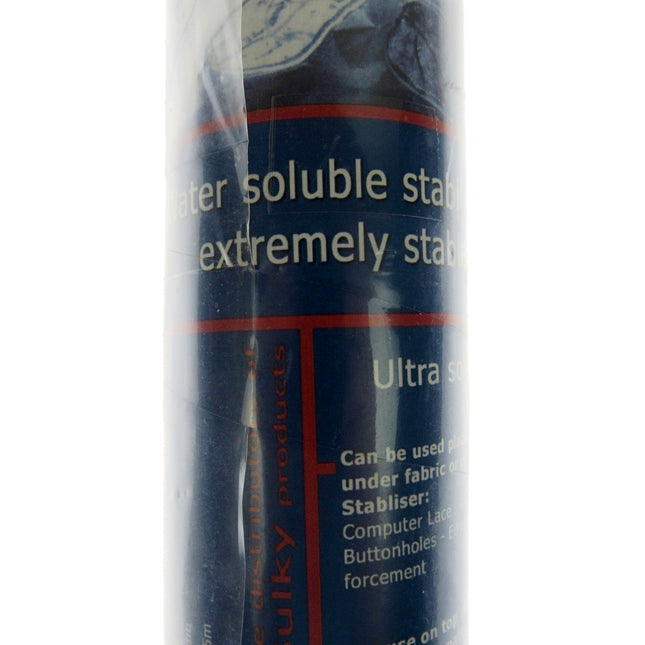 Sulky Ultra Solvy Water Soluble Stabiliser 33cm Wide 3 Metre Roll Embroidery