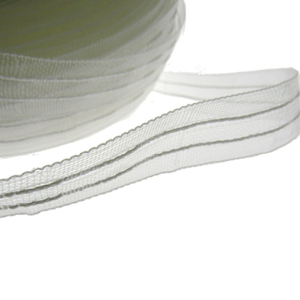 Transparent Roman Austrian Festoon Blind Tape With or Without Cords IRIS 23mm