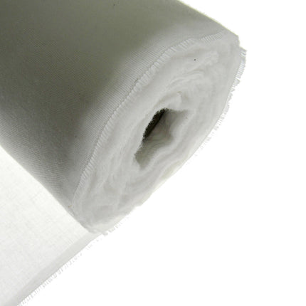 100% Cotton Woven Fusible Interfacing 112cm Wide Black White Per Metre