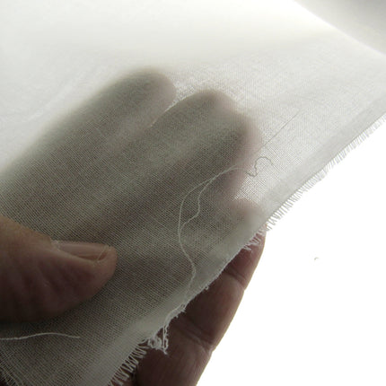 100% Cotton Woven Fusible Interfacing 112cm Wide Black White Per Metre