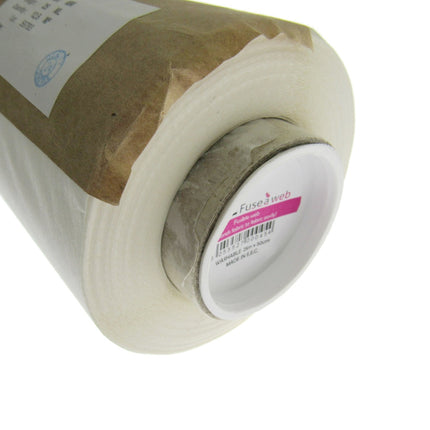 Fuse-A-Web Iron-On Bonding Web Applique Hemming 50cm Wide White Fabric Bond