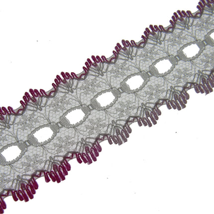 Dovecraft Knitting in Eyelet Lace 35mm Wide 3m Lengths Double Edge