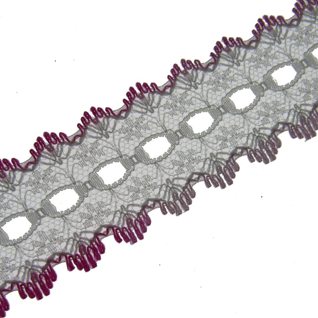 Dovecraft Knitting in Eyelet Lace 35mm Wide 3m Lengths Double Edge
