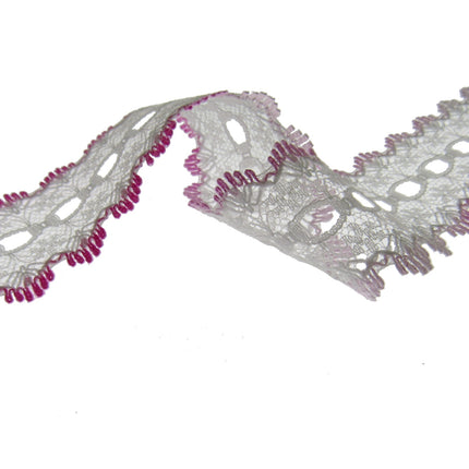 Dovecraft Knitting in Eyelet Lace 35mm Wide 3m Lengths Double Edge
