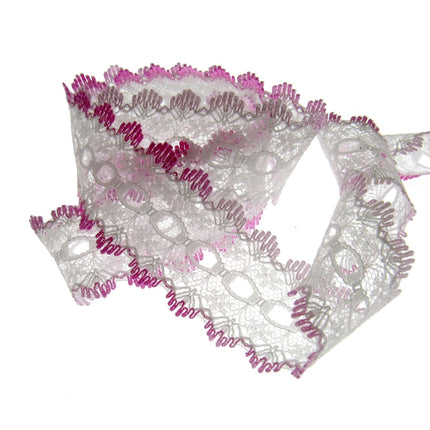 Dovecraft Knitting in Eyelet Lace 35mm Wide 3m Lengths Double Edge