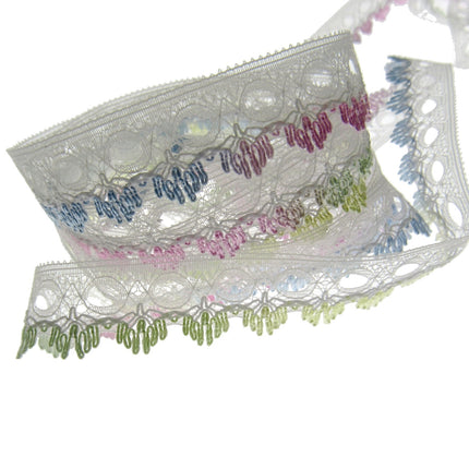 Dovecraft Knitting In Eyelet Lace 18mm Single Edge 3m