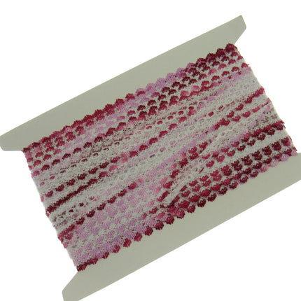 Dovecraft Knitting in Eyelet Lace 35mm Wide 3m Lengths Double Edge