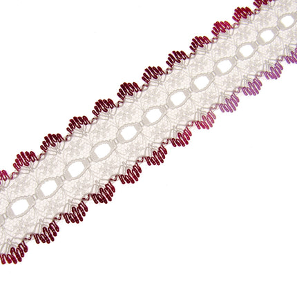 Dovecraft Knitting in Eyelet Lace 35mm Wide 3m Lengths Double Edge