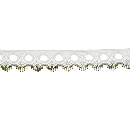 Dovecraft Knitting In Eyelet Lace 18mm Single Edge 3m