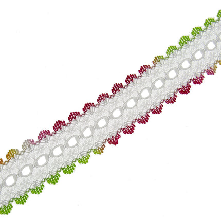 Dovecraft Knitting in Eyelet Lace 35mm Wide 3m Lengths Double Edge