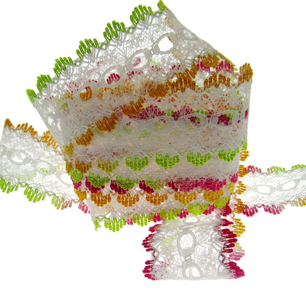 Dovecraft Knitting in Eyelet Lace 35mm Wide 3m Lengths Double Edge