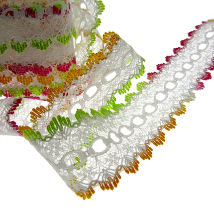 Dovecraft Knitting in Eyelet Lace 35mm Wide 3m Lengths Double Edge