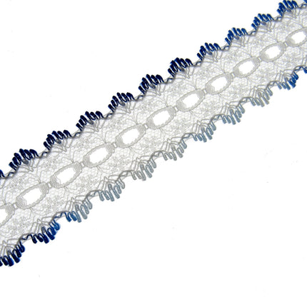 Dovecraft Knitting in Eyelet Lace 35mm Wide 3m Lengths Double Edge
