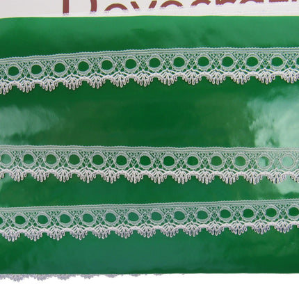 Dovecraft Knitting In Eyelet Lace 18mm Single Edge 3m