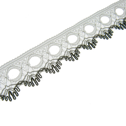 Dovecraft Knitting In Eyelet Lace 18mm Single Edge 3m