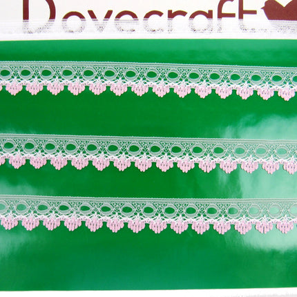 Dovecraft Knitting In Eyelet Lace 18mm Single Edge 3m