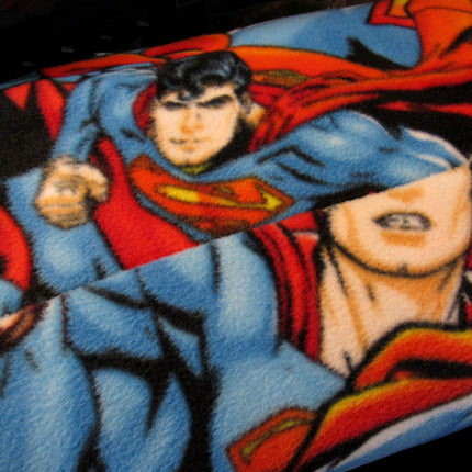 Superman Fleece Fabric 100% Polyester 1m 148cm Wide 220gsm