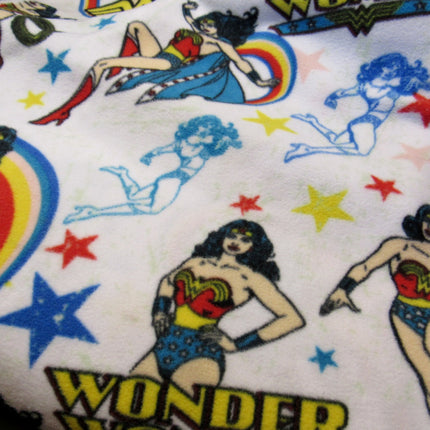 Wonder Woman Fleece Fabric 100% Polyester 1m 148cm Wide 220gsm