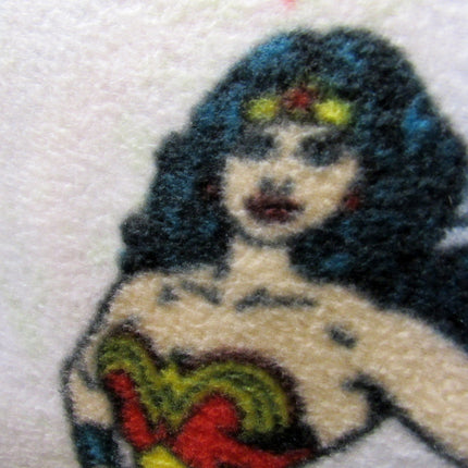 Wonder Woman Fleece Fabric 100% Polyester 1m 148cm Wide 220gsm
