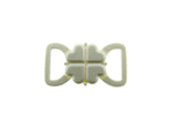White Bikini Bra Clip Fasteners 10mm Clover Leaf Bikini Clips CB2W