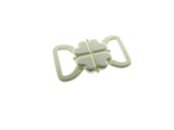 White Bikini Bra Clip Fasteners 10mm Clover Leaf Bikini Clips CB2W