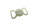 White Bikini Bra Clip Fasteners 10mm Clover Leaf Bikini Clips CB2W