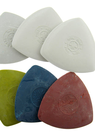 Soft Tailors Chalk Triangle Fabric Marker Sewing Dressmaking White Assorted 3 10 - ThreadandTrimmings