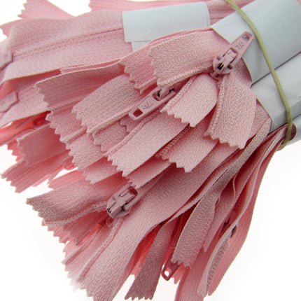 Nylon Closed End Trebla Zips 10 Pack Brights Neutrals Dresses Skirts Crafts - ThreadandTrimmings