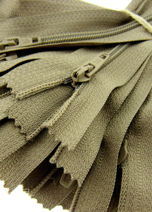 Nylon Closed End Trebla Zips 10 Pack Brights Neutrals Dresses Skirts Crafts - ThreadandTrimmings