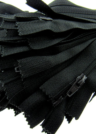 Nylon Closed End Trebla Zips 10 Pack Brights Neutrals Dresses Skirts Crafts - ThreadandTrimmings