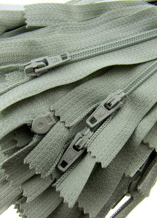 Nylon Closed End Trebla Zips 10 Pack Brights Neutrals Dresses Skirts Crafts - ThreadandTrimmings