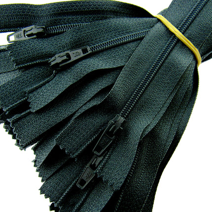 Nylon Closed End Trebla Zips 10 Pack Brights Neutrals Dresses Skirts Crafts - ThreadandTrimmings