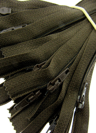 Nylon Closed End Trebla Zips 10 Pack Brights Neutrals Dresses Skirts Crafts - ThreadandTrimmings
